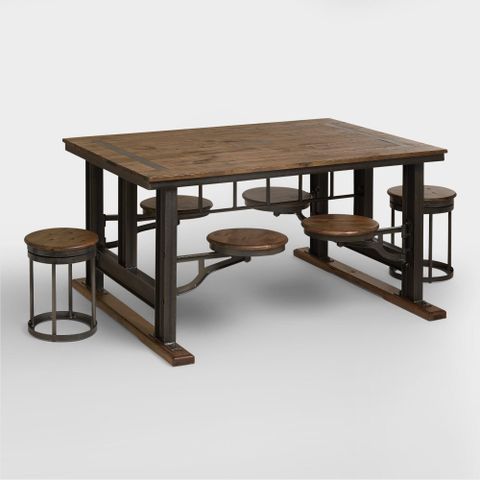 Industrial Dining Room Tables And Chairs At Buddy Franzen Blog within Industrial Style Dining Table With Black Frame