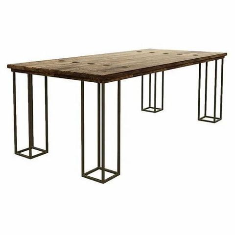 Industrial Dining Table Industrial Furniture Industrial Reclaimed Wood ... throughout Industrial Dining Table Reclaimed Wood Top