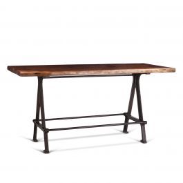 Industrial Loft 72&quot; Gathering Table Walnut in Gathering Table