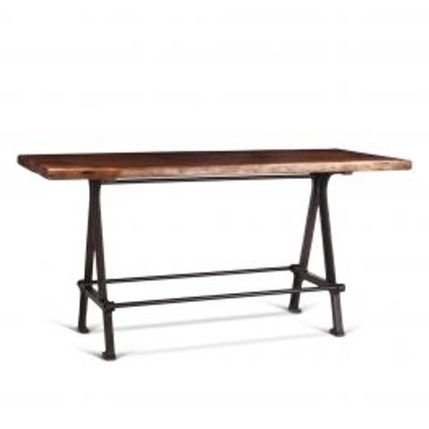 Industrial Loft 72" Gathering Table Walnut in Gathering Table