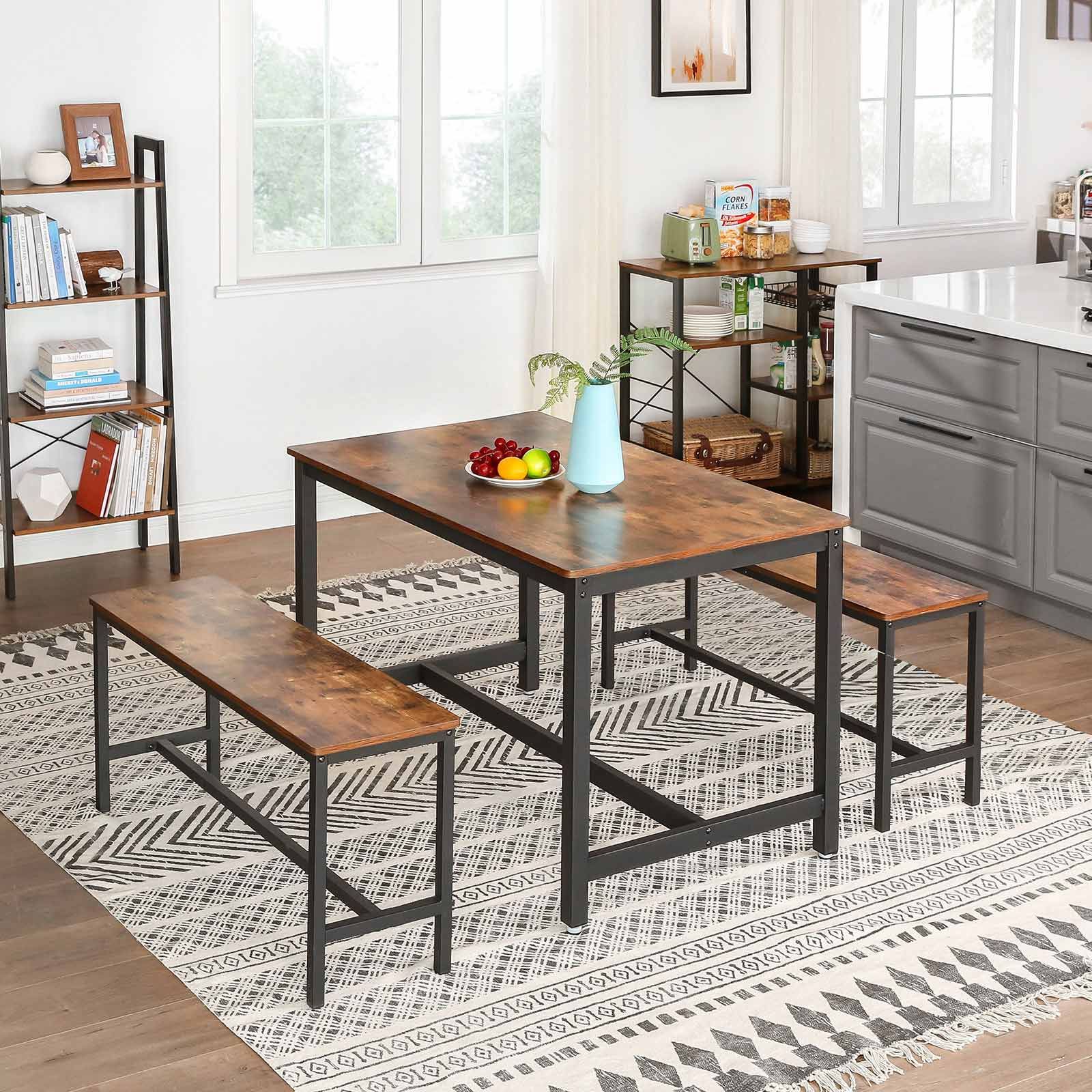 Industrial Style Dining Table - Dining Table | Vasagle By Songmics with From Warehouse to Dining Room: Understanding the Appeal of Industrial Style Black Frame Tables
