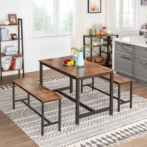 Industrial Style Dining Table - Dining Table | Vasagle By Songmics with From Warehouse to Dining Room: Understanding the Appeal of Industrial Style Black Frame Tables