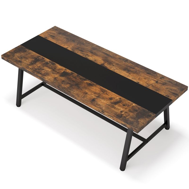 Industrial Style Dining Table - Foter with regard to From Warehouse to Dining Room: Understanding the Appeal of Industrial Style Black Frame Tables
