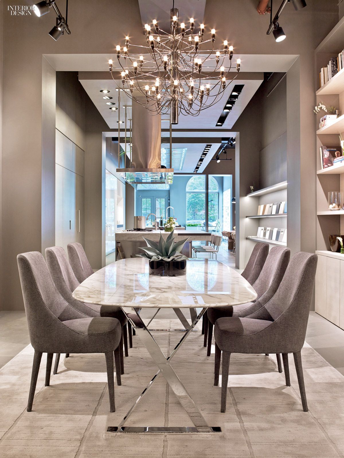 Interior Design Magazine | Dining Room Design Modern, Elegant Dining ... throughout Modern Dining Table For Luxury Interior