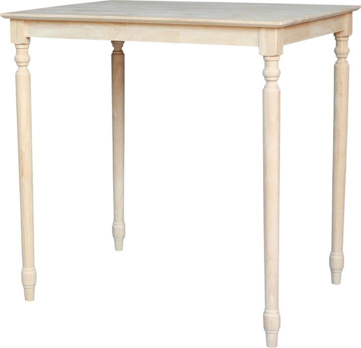 International Concepts Solid Wood Top Table - Turned Legs - Shopstyle Furniture inside Solid Wood Top Table - Turned Legs