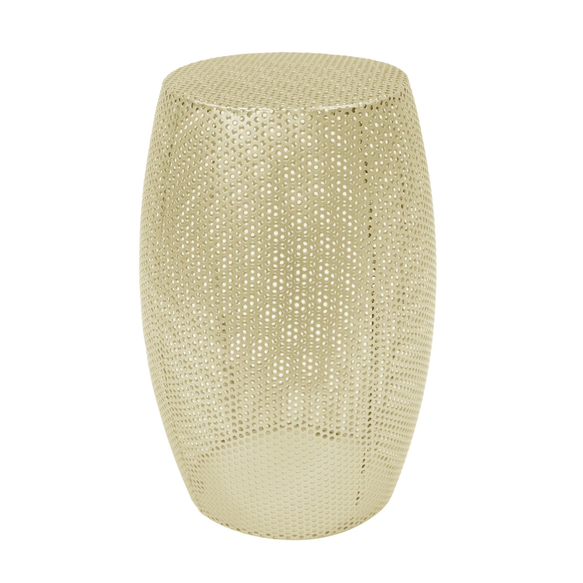 Ivy Bronx Modern Round Metal Hollow Side Table | Wayfair within Beyond Aesthetics Exploring the Craftsmanship of GDF Studio Side Tables