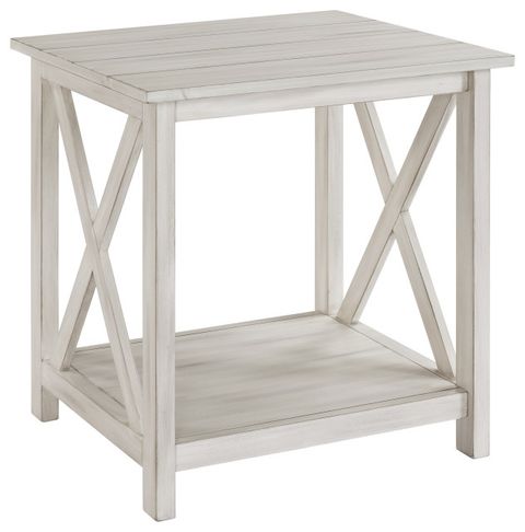 Jamestown End Table White Wash - Farmhouse - Side Tables And End Tables ... with regard to Jamestown Dining Table White Wash