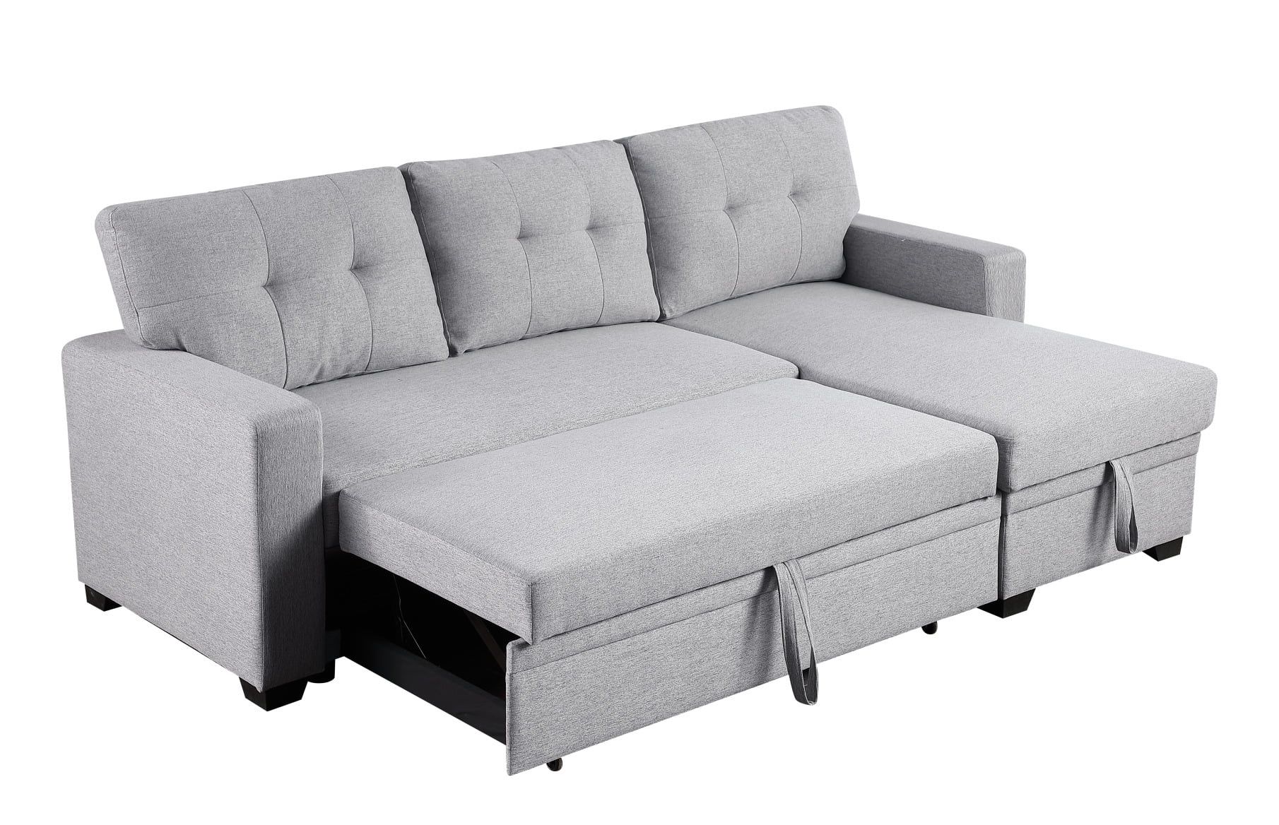 Jampooca Linen L Shape Comfy Sectional Sofa, Light Gray - Walmart.com in Getting the Most Out of Your Essick Sectional Sofa Light Gray Linen a Deep Dive