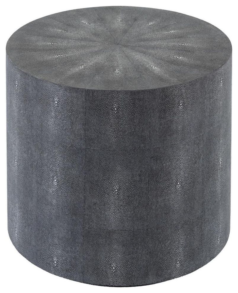 Javon Faux Shagreen End Table Black - Contemporary - Side Tables And End Tables - By Peachtree ... pertaining to Choosing the Perfect Black Faux Shagreen End Table for Your Home