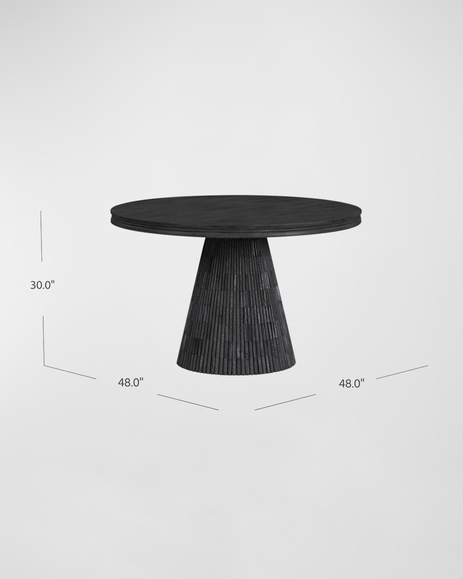 Katherine Noble By Bmc Duncan Dining Table, 48&amp;Quot; Round | Neiman Marcus for Expert Tips for Integrating a Black 48-Inch Holly Dining Table into Your Decor