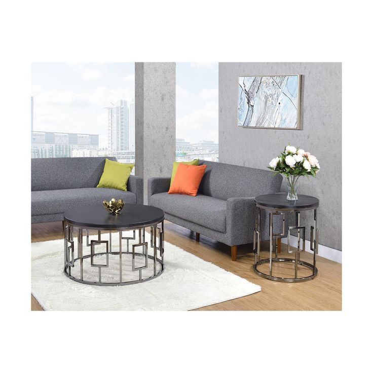 Kendall 2Pc Occasional Table Set-Coffee Table &amp; End Table ... for Elevate Your Living Space The Conner Coffee and End Table Set Explained