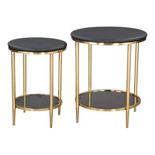Koper Coffee Table Set (2-Piece) Black - Midcentury - Coffee Table Sets ... for Beyond the Trend The Lasting Charm of Arzon's Bronze Coffee Table Set