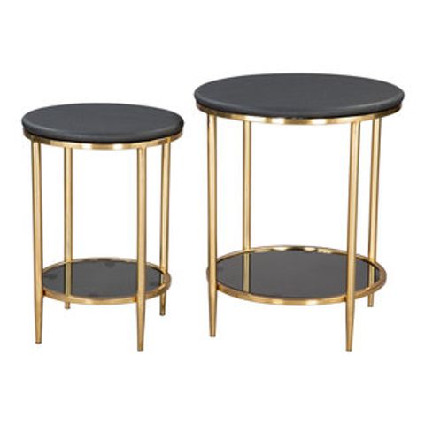 Koper Coffee Table Set (2-Piece) Black - Midcentury - Coffee Table Sets ... for Beyond the Trend The Lasting Charm of Arzon's Bronze Coffee Table Set