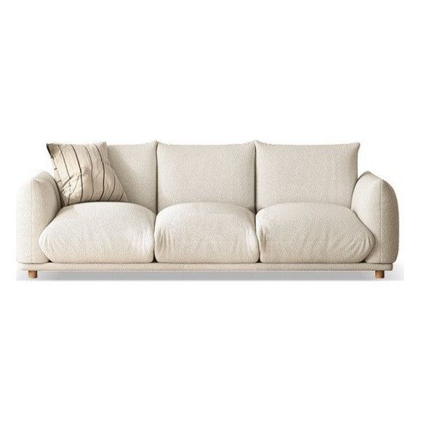 Lamb Velvet Sofa Wabi-Sabi Style - Transitional - Sofas - By Gvawood ... intended for Lamb Velvet Sofa Wabi-Sabi Style, Matcha Green Big White Sofa Double Seat 70.9X37X28.4&quot;