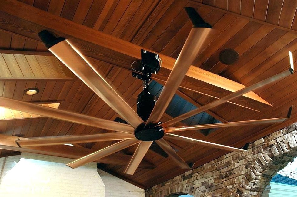 Large Outdoor Ceiling Fans For Patios in Design considerations for integrating ceiling fans into outdoor living spaces