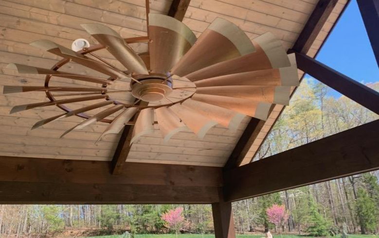 Large Outdoor Patio Ceiling Fans | Shelly Lighting with Choosing the Right Size Fan for Your Commercial Patio Area