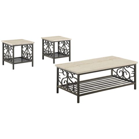 Lark Manorâ„¢ 3-Piece Occasional Table Set Coffee Table And 2 End Tables ... within Conner 2Pc Occasional Table Set-Coffee Table & End Table