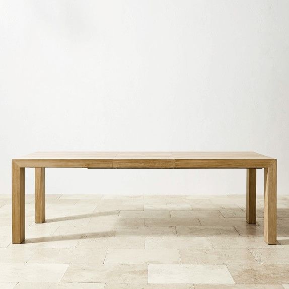 Larnaca Teak Dining Table &amp; Manchester Dining Chairs | Williams Sonoma inside Styling Your Space With a Natural Manchester Dining Table