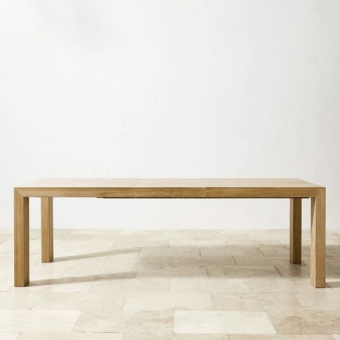 Larnaca Teak Dining Table & Manchester Dining Chairs | Williams Sonoma inside Styling Your Space With a Natural Manchester Dining Table