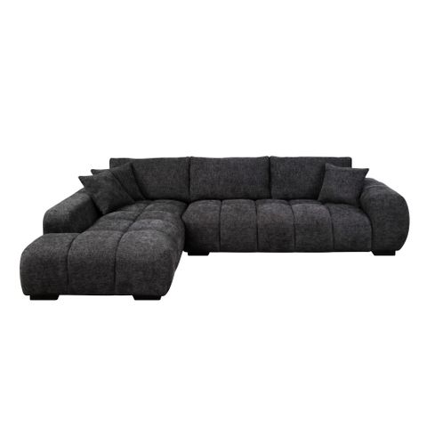 Latitude Run® Chosen Gray Chenille Sectional Sofa With Toss Pillows And 1 Chaise | Wayfair for Unpacking the Comfort Plush Foam Cushions Explained