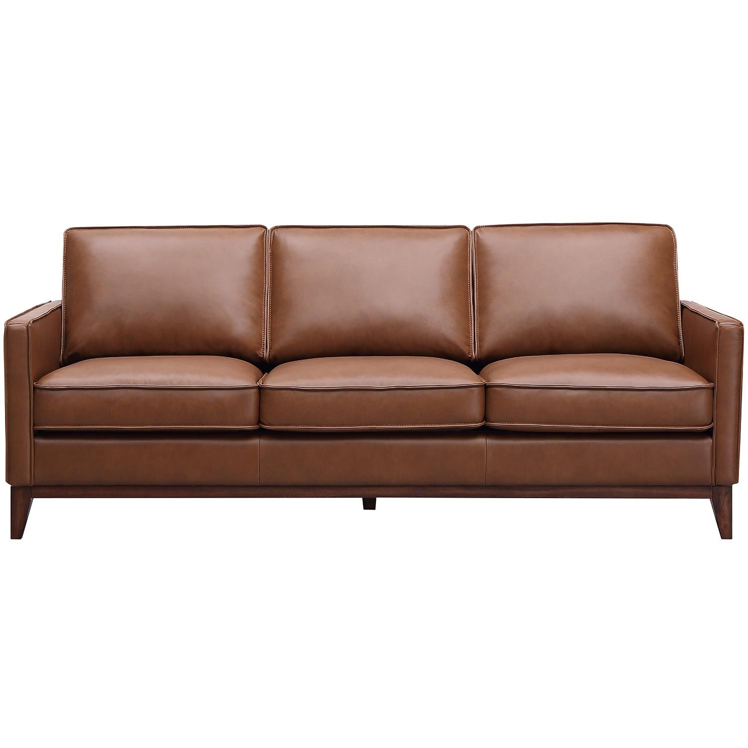 Leather Italia 1669-6803-031015S Weston Sofa In Highland Saddle Brown ... for Discovering the Enduring Beauty of the Weston Brown Leather Sofa