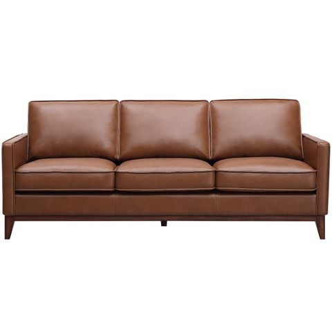 Leather Italia 1669-6803-031015S Weston Sofa In Highland Saddle Brown ... for Discovering the Enduring Beauty of the Weston Brown Leather Sofa
