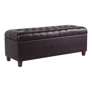 Leatherette Upholstered Wooden Bench With Button Tufted Lift Top ... with The Role of Mirror Accents in the Benzara BM233878 Bench