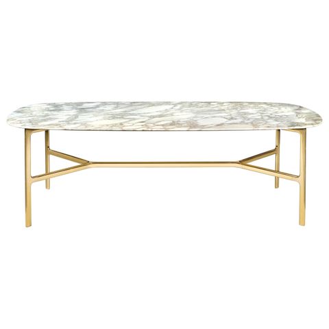 Legs Medium Dining Table With Calacatta Gold Marble Top And Polished ... regarding How to choose the perfect marble dining table with gold frame for your home