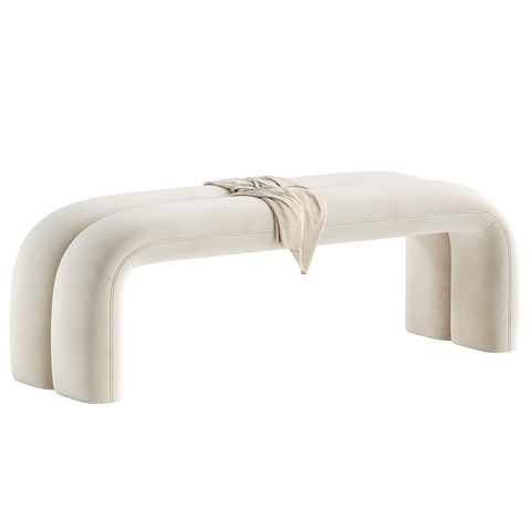 Why the Taupe Velvet Channeled Bench is a Designer Favorite