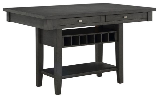 Lexicon Baresford 60&quot; Transitional Wood Counter Height Dining Room ... inside Styling Your Home with the Versatile Lexicon Janina Wood Table