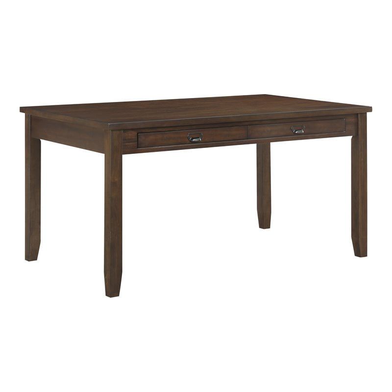 Lexicon Binghampton 60&quot; Transitional Wood Dining Room Table In Dark ... in Lexicon Janina Transitional Wood Dining Room Table In Natural