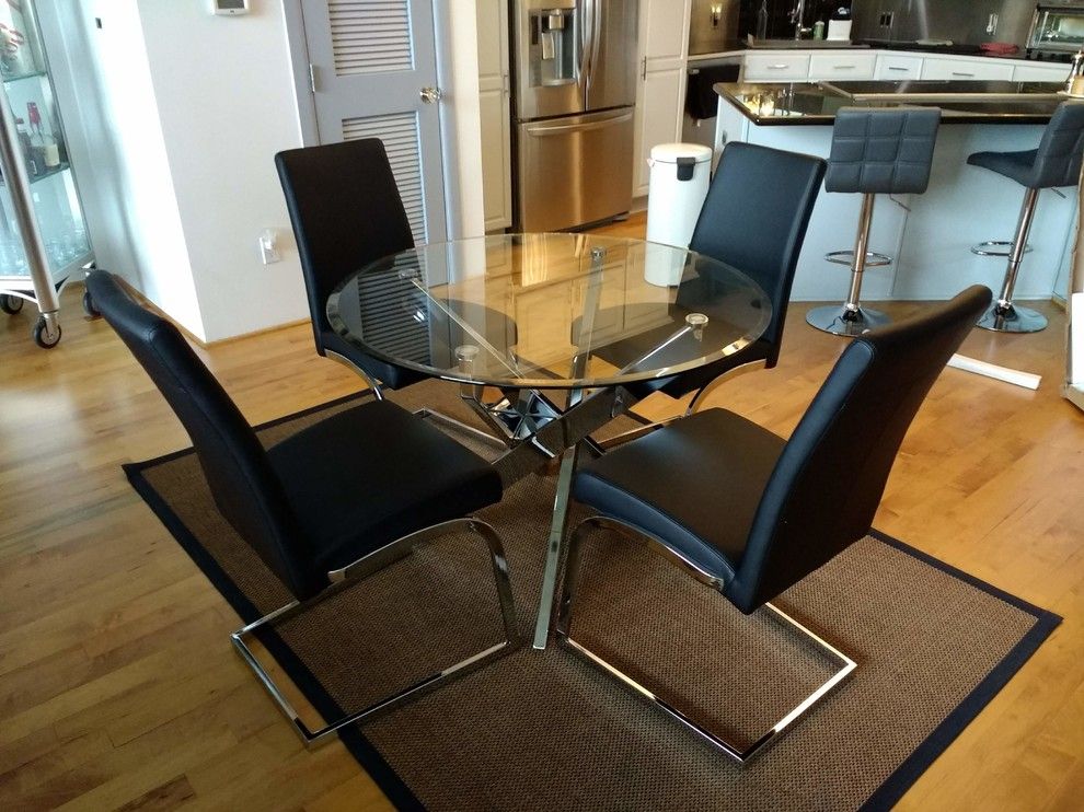 Lexie Dining Table Base &amp; Alberti Chairs - Contemporain - Salle À ... with The Lexie Dining Table Styles That Define Modern Living