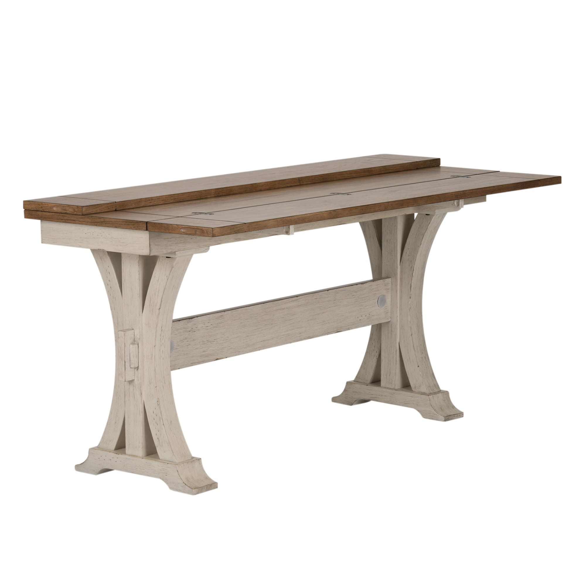 Liberty Furniture Farmhouse Reimagined 64'' Solid Wood Console Table ... in Liberty Furniture Farmhouse Reimagined Trestle Table