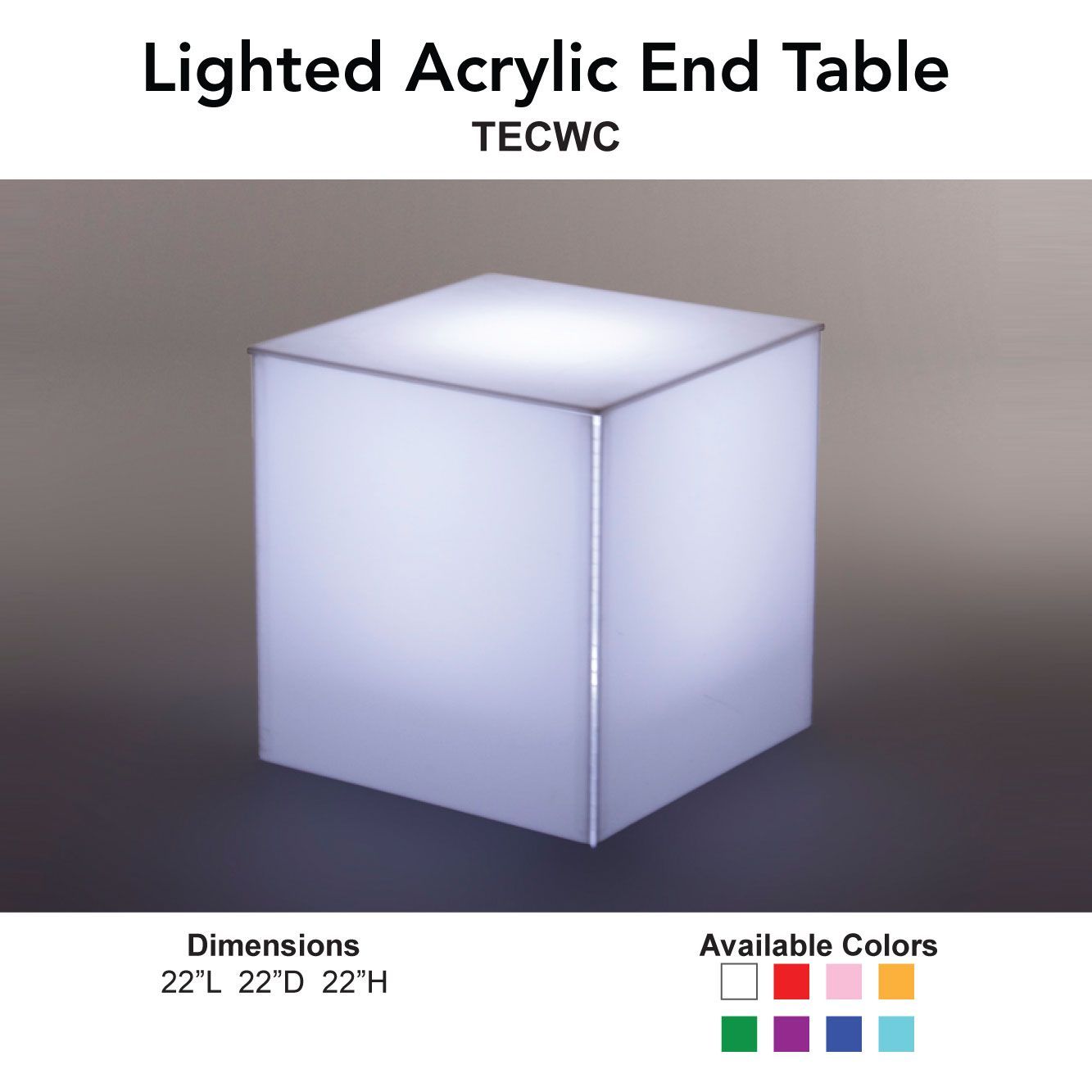 Lighted Acrylic End Table - All Night Long Entertainment intended for Unpacking the ENJ61038/ENJ61039 Acrylic End Table Set Your Guide to Style and Function
