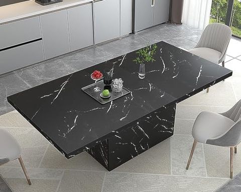 Looking For The Perfect Black Marble Dining Table? Check Out My ... inside Transforming your dining space with sleek modern black marble table designs
