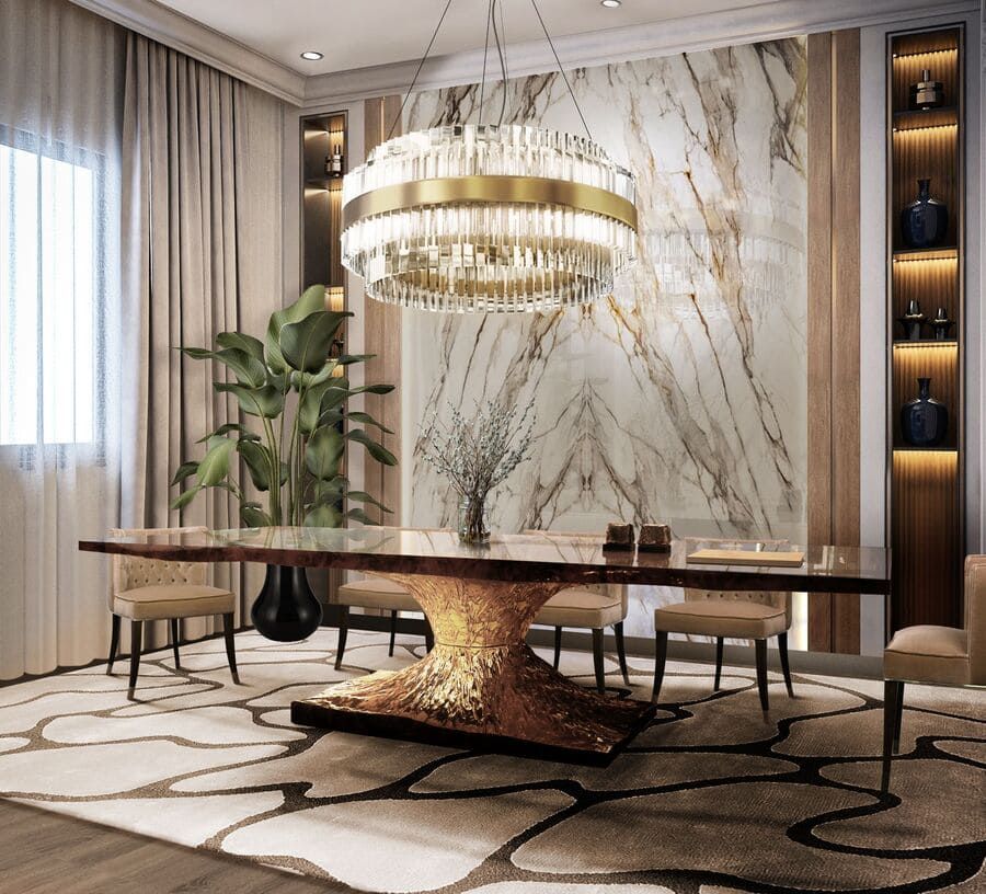 Luxury Living Room Tables | Baci Living Room with regard to Material Matters: Choosing the Right Finishes for Contemporary Luxury Dining Tables