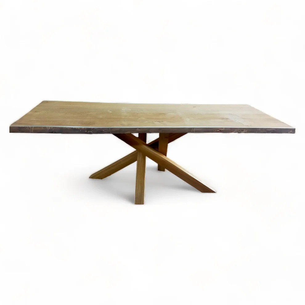 Luxury Teak Wood Dining Table Set - Modern Style &amp; Handmade regarding Teak Wood Dining Table Handmade Indonesia