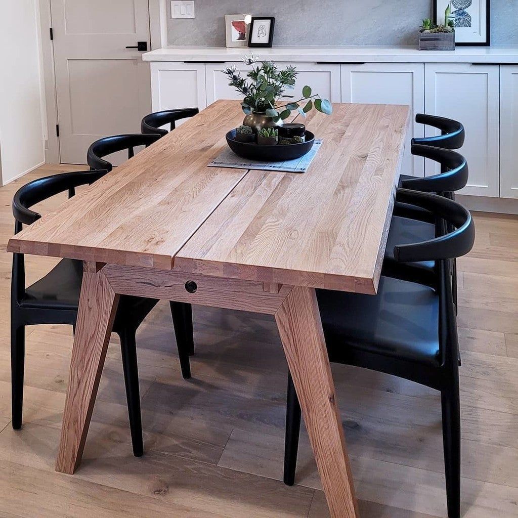 Madera Oak Dining Table For 6 | Dining Room Furniture Sets, Solid Oak ... regarding Everyday durability and aesthetic appeal of rectangular oak dining table solutions