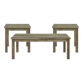 Maklaine Transitional Wood 3Pc Occasional Table Set With Lift Top In ... for Maximizing Functionality with the Maklaine Lift Top Table Set in Oak