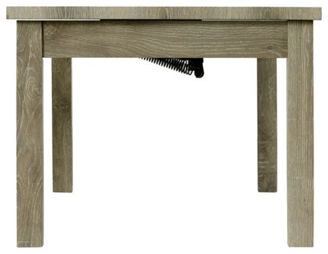 Maklaine Transitional Wood 3Pc Occasional Table Set With Lift Top In Oak - Farmhouse - Coffee ... in Maklaine Transitional Wood 3Pc Occasional Table Set With Lift Top In Oak