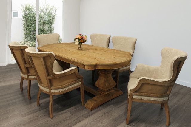 Manhattan Beach 7-Piece Dining Set With 84&quot; Carrom Table And 6 Natural ... with regard to Manhattan Beach Carrom Dining Table