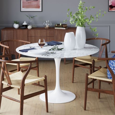 Marble Round Dining Tables - Image To U inside Creating elegance in small spaces with round marble dining table considerations