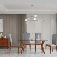 Mid-Century Modern Glass Dining Table - Midcentury - Dining Tables - By ... throughout Mid-Century Modern Glass Dining Table, Walnut