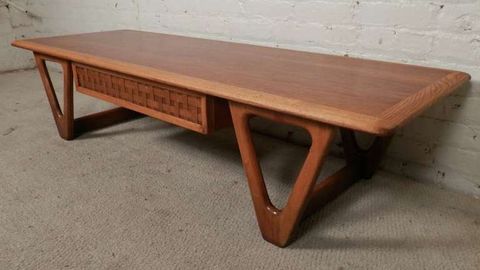 Mid-Century Modern Two Tone Coffee Table By Lane | 1Stdibs.com | Mid ... intended for Rediscovering the Charm of Mid-Century Modern Coffee Tables