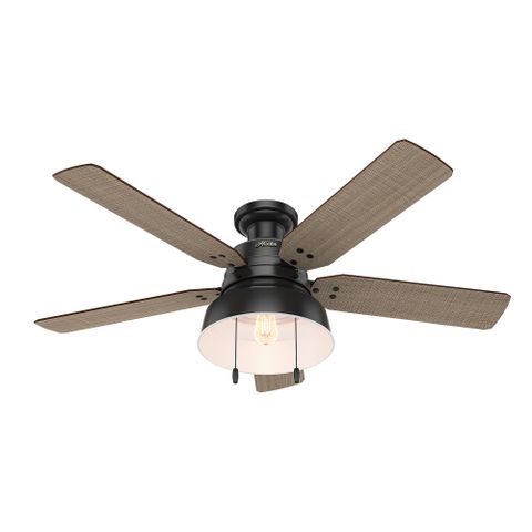 Mill Valley Low Profile Outdoor Ceiling Fan With Light By Hunter Fan ... inside Low Profile Outdoor Ceiling Fan For Gazebo