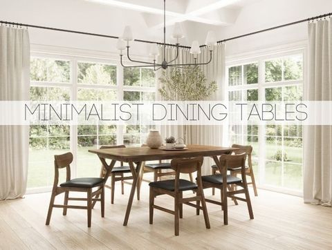Minimalist Dining Tables - Solid Wood pertaining to Eco Friendly Minimalist Dining Table Modern