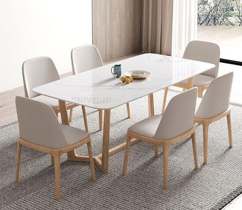 Minimalist Solid Wood Dining Table | Dining Room Furniture Styles ... inside Contemporary Dining Table For Minimalist Kitchen