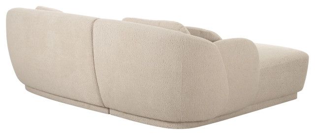 Misty Cream Boucle Sectional Laf Cream - Transitional - Sectional Sofas ... throughout Exploring the Comfort and Style of the Misty Cream Boucle Sectional RAF Cream