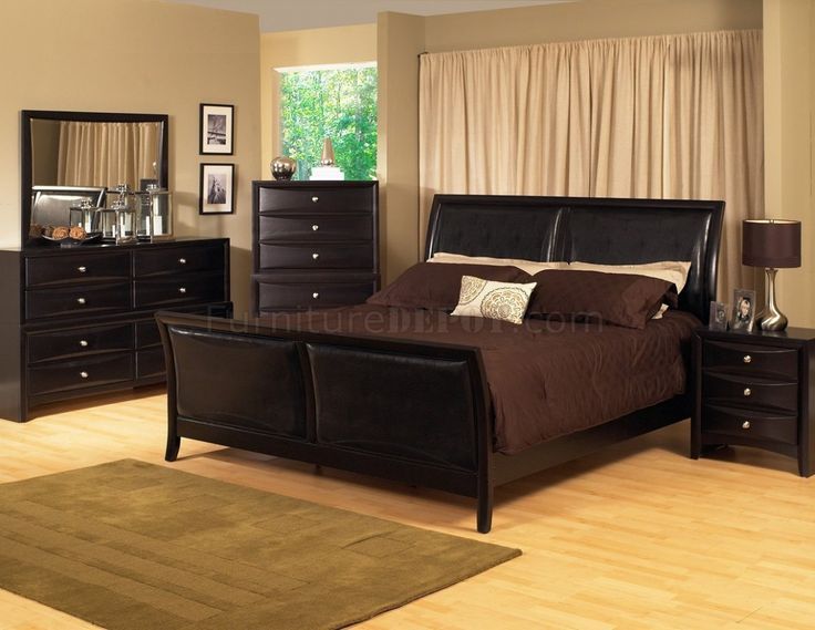 Modern Bedroom Ideas With Espresso Furniture regarding Understanding the Craftsmanship Behind Espresso, Raw Dark Brown Furniture S/3