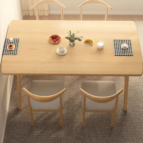 Modern Brown Rectangular Wood Dining Table With Metal Legs Standard Height - Walnut 47.2"L X 23. ... pertaining to Styling Your Rebellah Walnut Brown Rectangular Table for Every Occasion